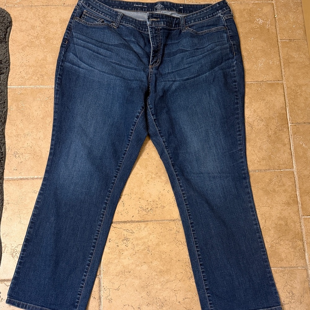 St John’s Bay Straight 20W Classic Blue Women's Jeans